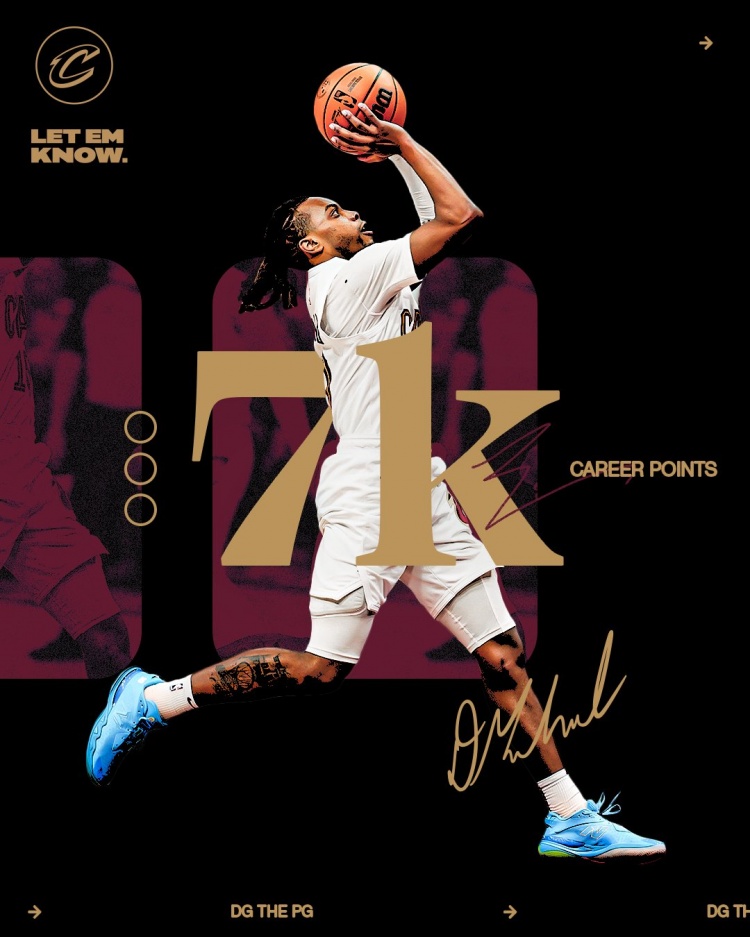  未來(lái)可期！加蘭騎士生涯得分達到7000分 隊史第11位！