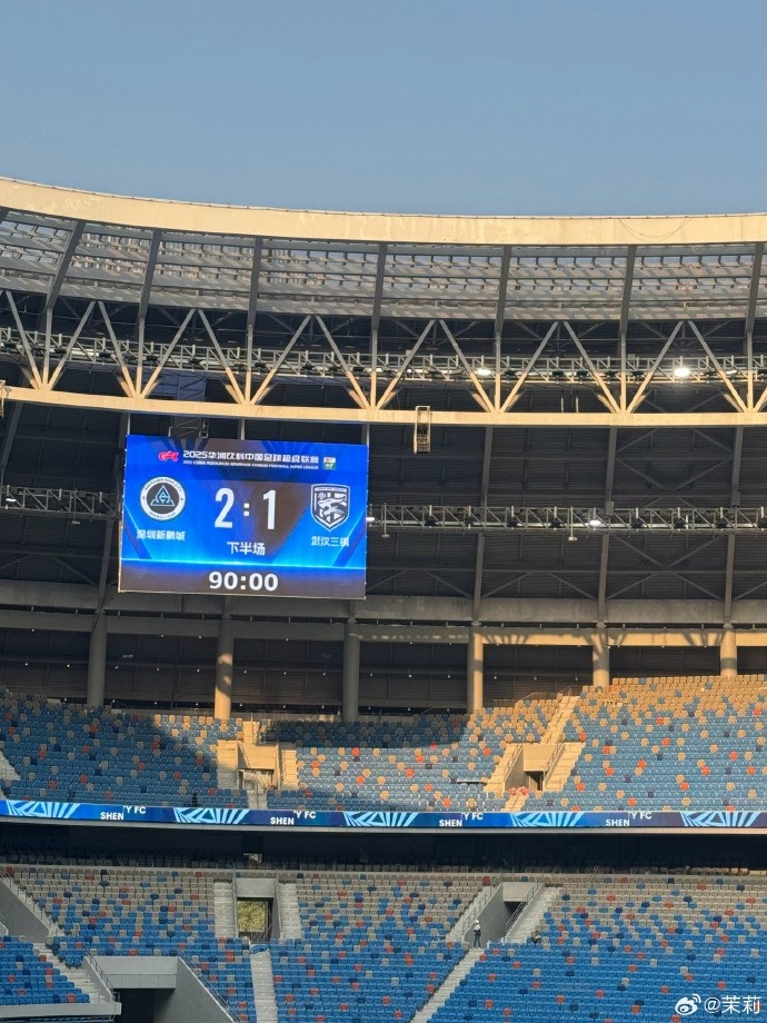  熱身賽：深圳新鵬城在常規時(shí)間2-1勝武漢三鎮，在加時(shí)賽2-2戰平