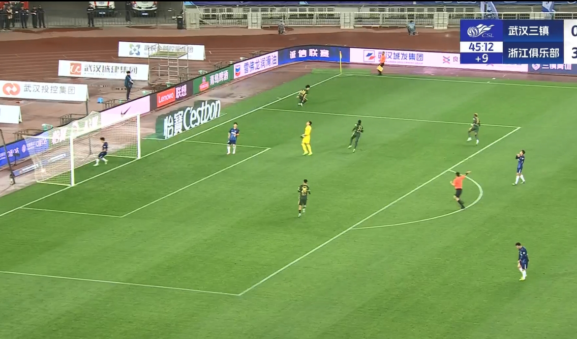  18歲王鈺棟中超處子球！三鎮后防白給，浙江半場(chǎng)4-0領(lǐng)先