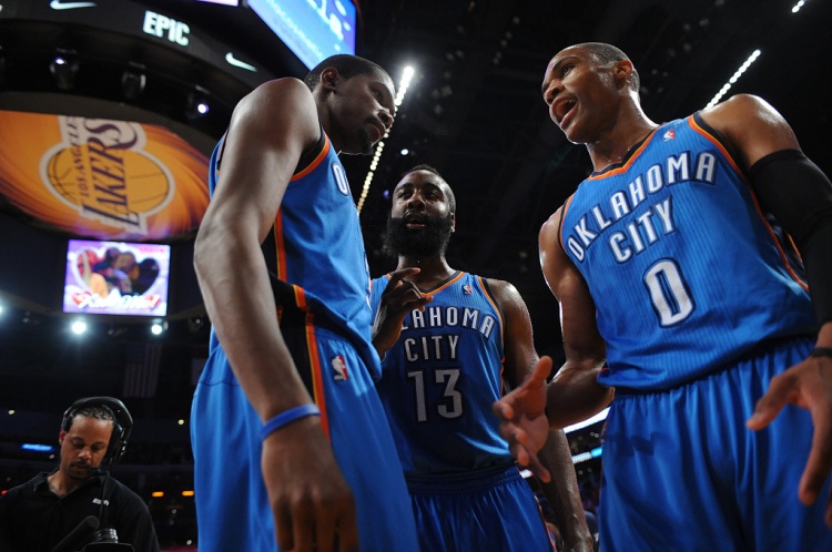  雷霆三少得分全部進(jìn)入歷史前20！他們是NBA歷史最大的如果嗎？